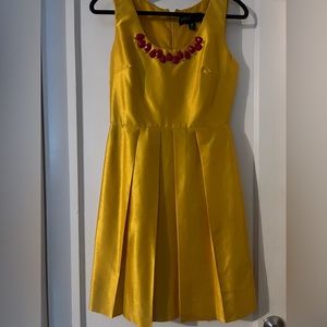 Fit and flare Golden Yellow dress